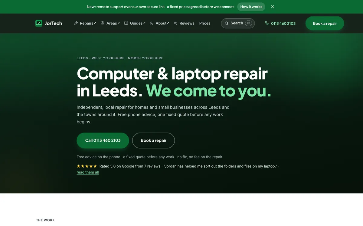 The JorTech homepage